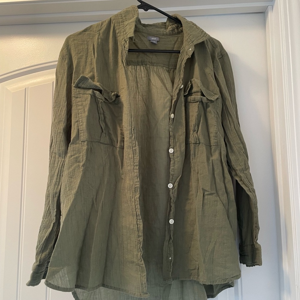 Aerie Olive Green Shirt